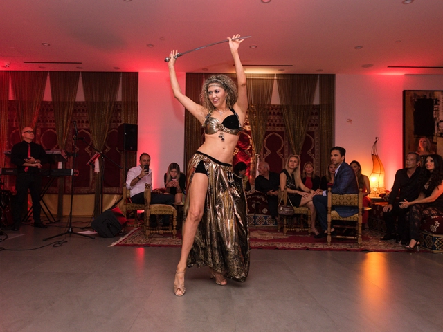 Belly dancing performance, StepFlix Entertainment, Miami, FL.