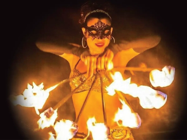 Fire performer, StepFlix Entertainment, Miami, FL.