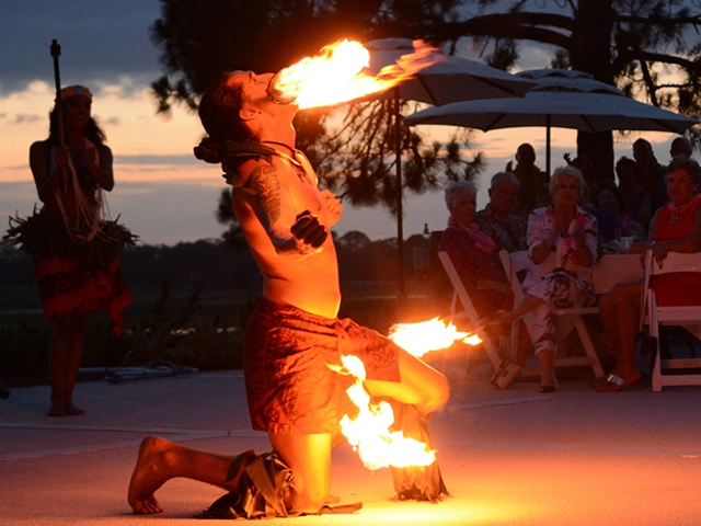 Polynesian fire performer, StepFlix Entertainment, Miami, FL.