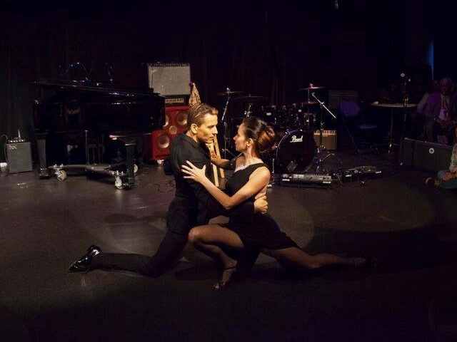Couple dancing Tango, StepFlix Entertainment, Miami, FL.